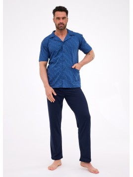 PIŻAMA MĘSKA 318/57 KR R.3XL-5XL