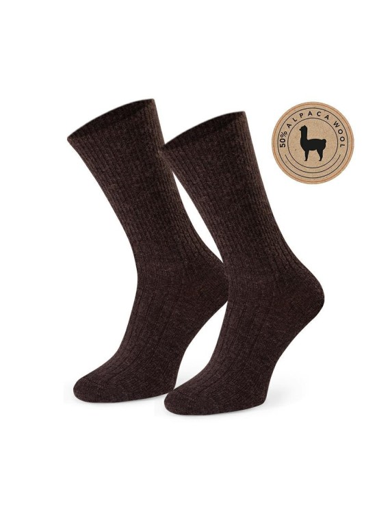 SKARPETY DAMSKIE 044 50% WEŁNY ALPAKA