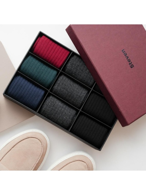 SKARPETY MĘSKIE 175 WEŁNA MERYNOS BOX 9PAK