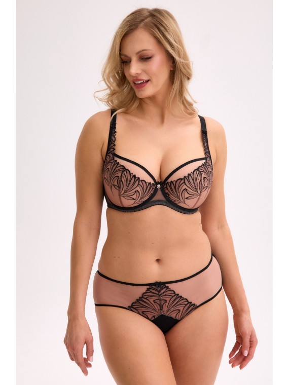 BIUSTONOSZ SEMI-SOFT IMANI BSO 1312 CZARNO-BEŻOWY