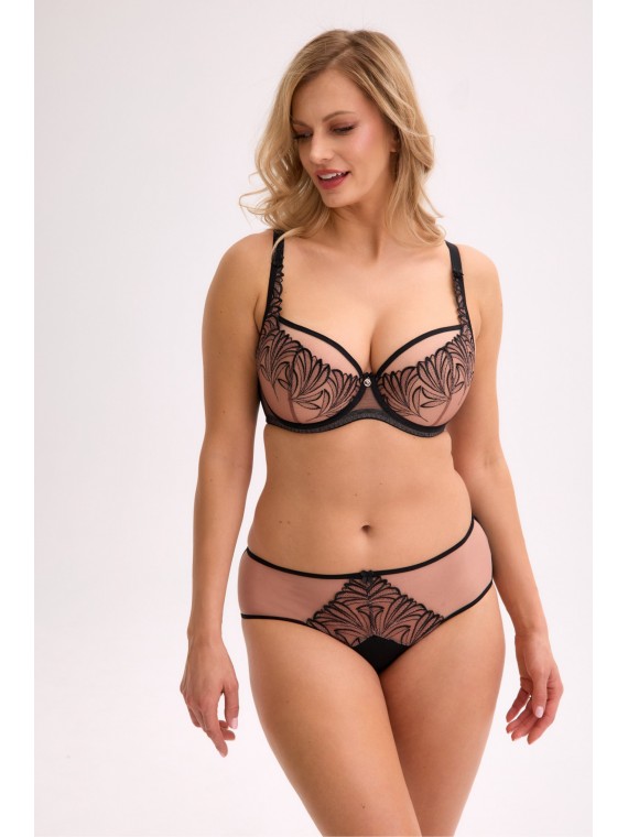 BIUSTONOSZ SEMI-SOFT IMANI BSO 1312 CZARNO-BEŻOWY