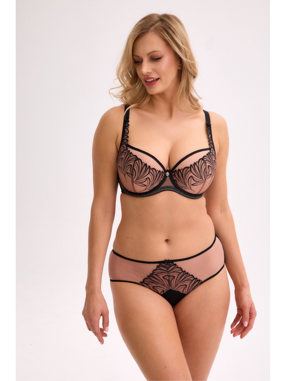 BIUSTONOSZ SEMI-SOFT IMANI BSO 1312 CZARNO-BEŻOWY