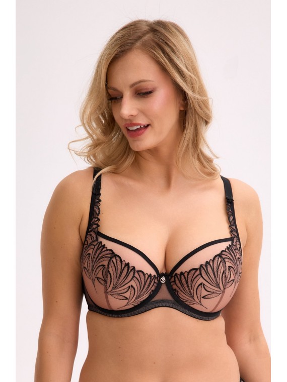 BIUSTONOSZ SEMI-SOFT IMANI BSO 1312 CZARNO-BEŻOWY